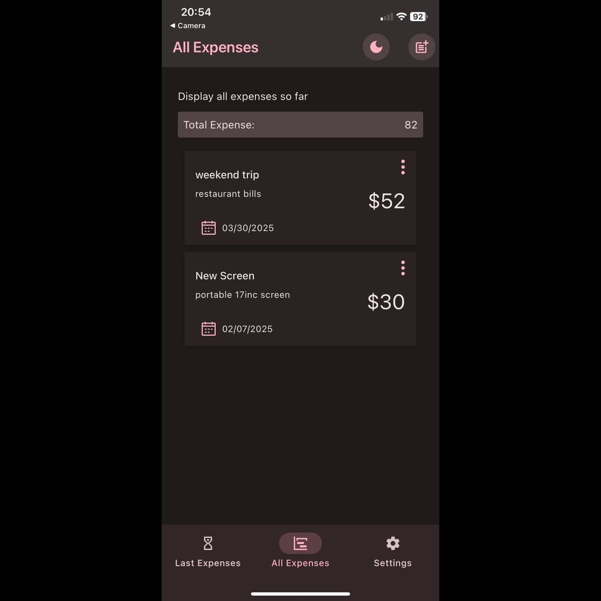 Expense Tracker App